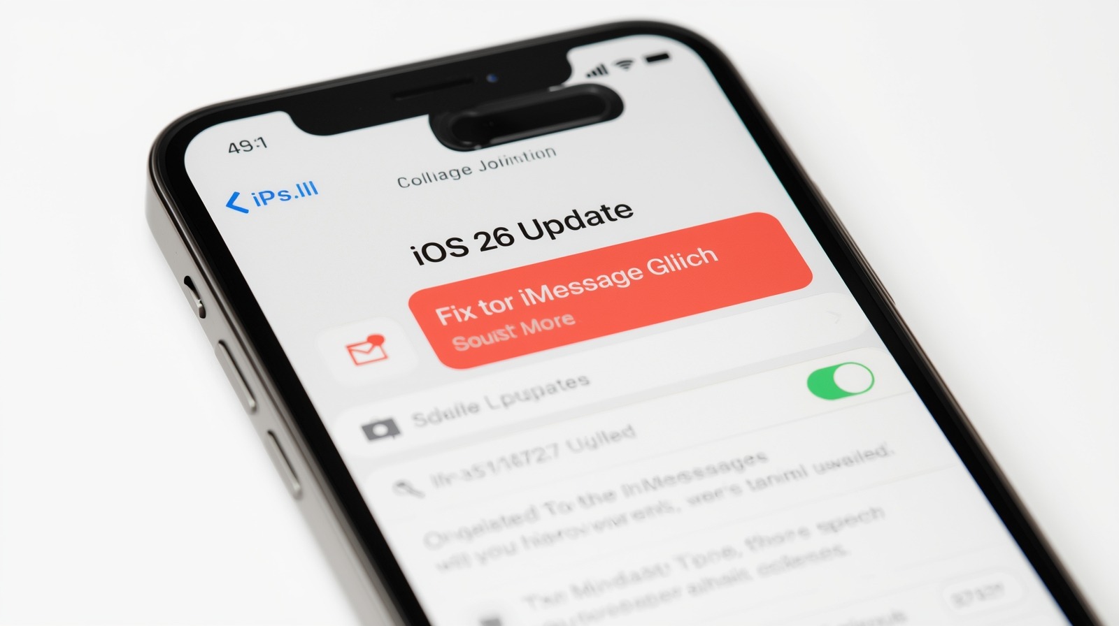 Apple Issues Fix for iMessage Glitch in iOS 26 Update